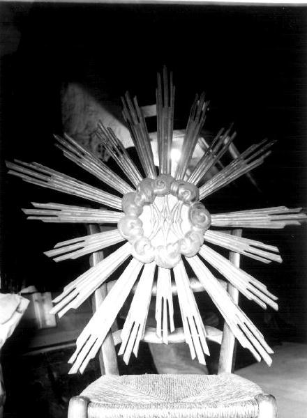 raggiera, opera isolata - bottega ligure (prima metà sec. XIX)