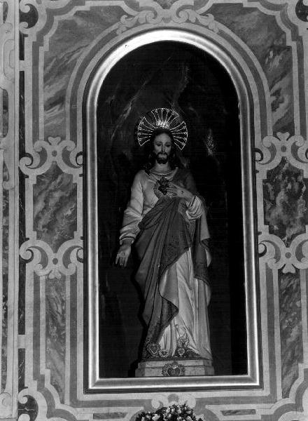 Sacro Cuore di Gesù (statua, elemento d'insieme) - PRODUZIONE LIGURE (primo quarto sec. XX)