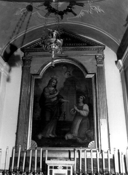 Madonna di Caravaggio (dipinto, elemento d'insieme) - ambito lombardo (sec. XVIII)