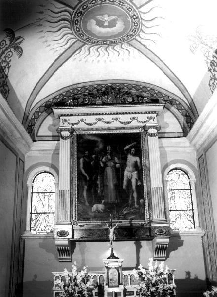 ancona, elemento d'insieme - bottega genovese (sec. XIX)