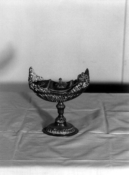 navicella portaincenso, opera isolata - bottega genovese (sec. XIX)