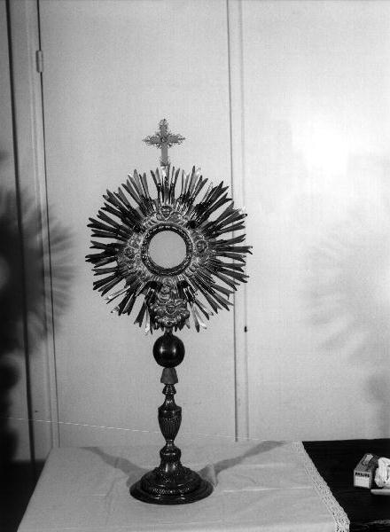 ostensorio, opera isolata - bottega genovese (primo quarto sec. XIX)