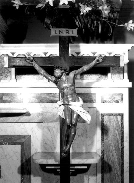Cristo crocifisso (crocifisso, opera isolata) - bottega genovese (sec. XVIII)
