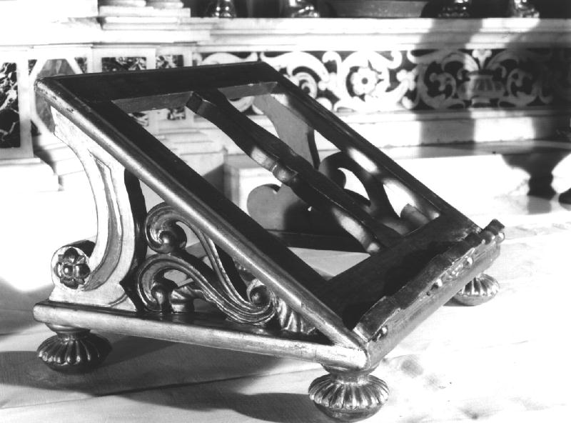 motivi decorativi vegetali (leggio d'altare, elemento d'insieme) - bottega ligure (ultimo quarto sec. XIX)