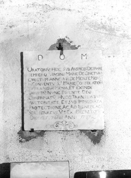 lapide, opera isolata - bottega ligure (sec. XVIII)