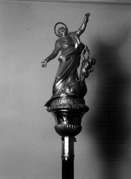 SAN BARTOLOMEO (mazza processionale, opera isolata) - bottega ligure (sec. XIX)