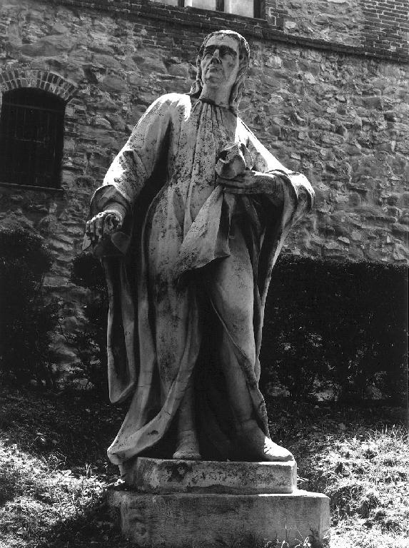 figura maschile (statua, opera isolata) - bottega ligure (primo quarto sec. XVIII)