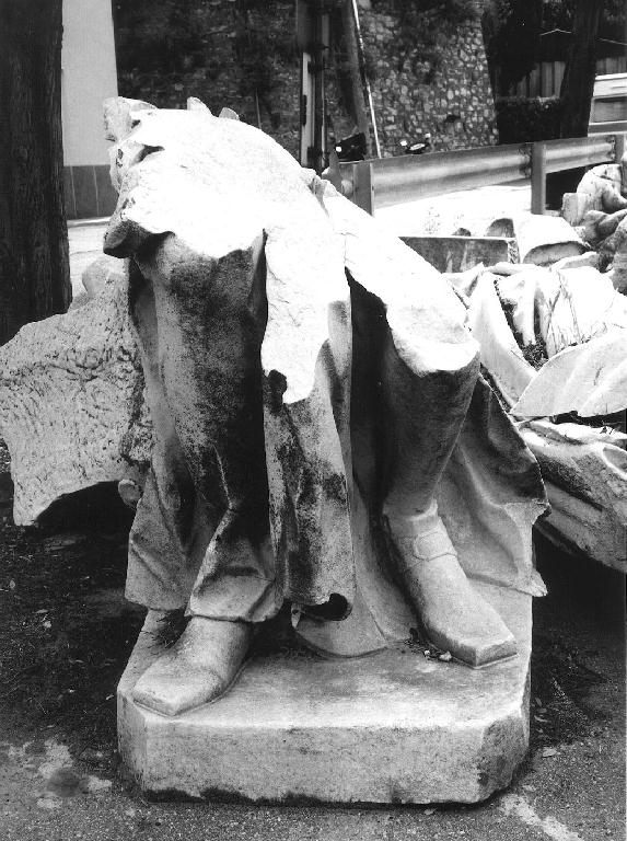 figura maschile (statua, frammento) - bottega ligure (prima metà sec. XVIII)