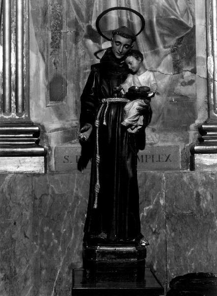 Sant'Antonio da Padova (gruppo scultoreo, opera isolata) - bottega ligure (secc. XIX/ XX)