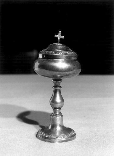 croce (pisside da viatico, opera isolata) - bottega ligure (sec. XIX)