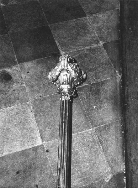 motivi decorativi vegetali (asta di baldacchino processionale, opera isolata) - bottega ligure (prima metà sec. XIX)