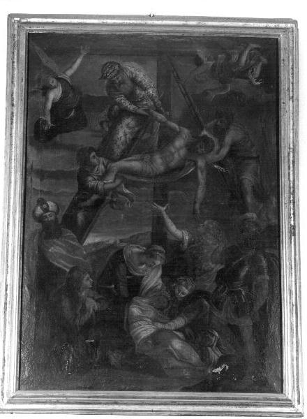 deposizione di Cristo dalla croce (dipinto, opera isolata) - ambito ligure (secc. XVII/ XVIII)
