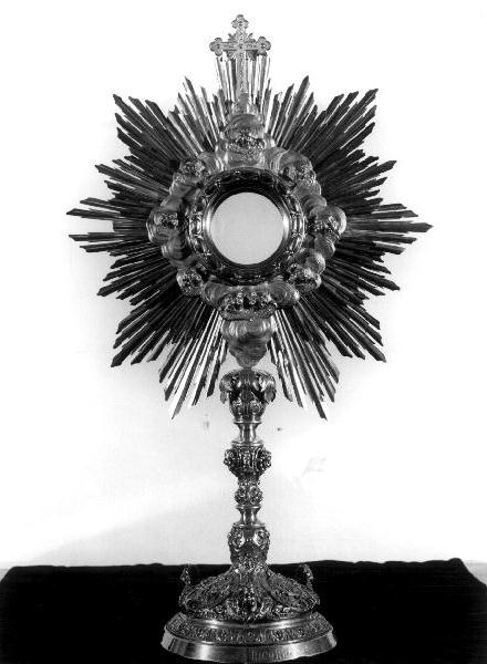 ostensorio - a raggiera, opera isolata - bottega ligure (sec. XX)