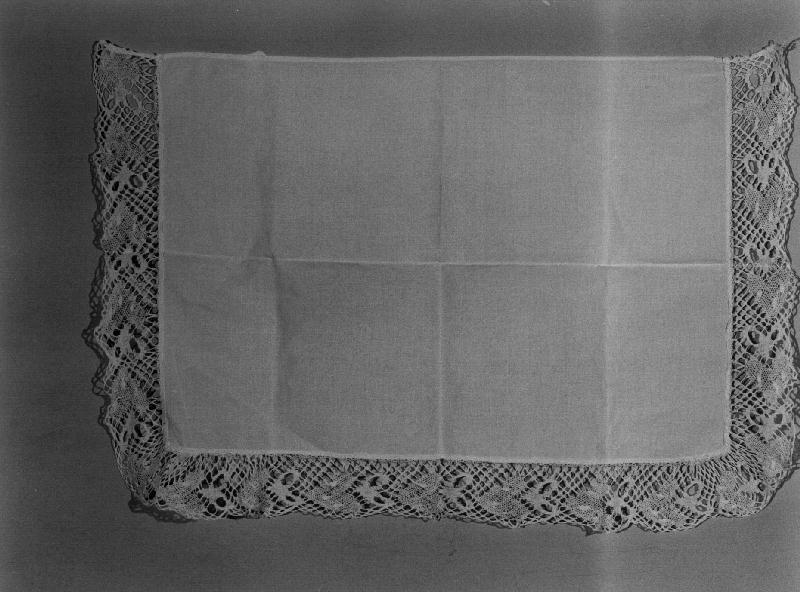 tovaglia d'altare, coppia - manifattura ligure (inizio sec. XX)