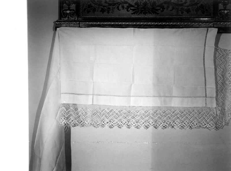 motivi decorativi geometrici (tovaglia d'altare, opera isolata) - manifattura ligure (fine sec. XIX)