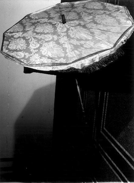 motivi decorativi vegetali (ombrellino processionale, opera isolata) - manifattura ligure (seconda metà sec. XIX)