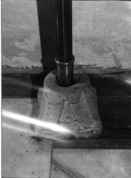 base di croce processionale, elemento d'insieme - bottega ligure (metà sec. XIII)