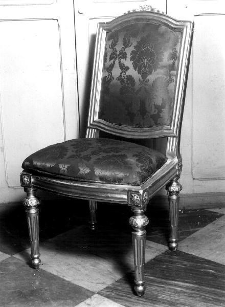 MOTIVO DECORATIVO FLOREALE (sedia, coppia) - bottega ligure (prima metà sec. XIX)