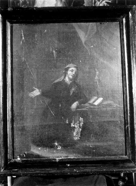 Santa Caterina da Genova in preghiera (dipinto, opera isolata) - ambito ligure (prima metà sec. XVIII)