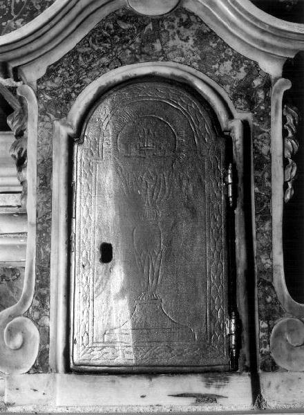 sportello di tabernacolo, elemento d'insieme - bottega ligure (sec. XIX)