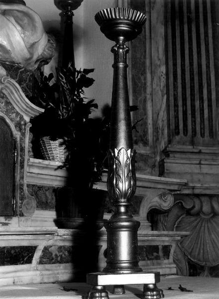 candelabro, opera isolata - bottega ligure (primo quarto sec. XIX)