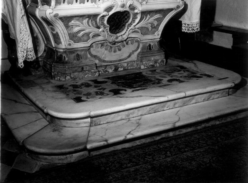 gradino d'altare, opera isolata - bottega ligure (metà sec. XVIII)