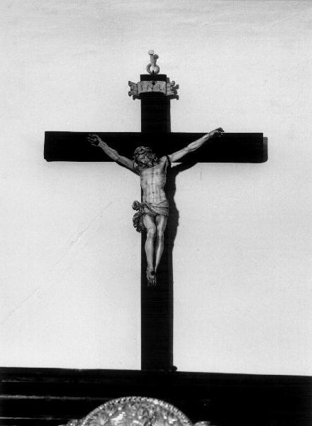 Cristo crocifisso (crocifisso, opera isolata) - PRODUZIONE LIGURE (prima metà sec. XIX)