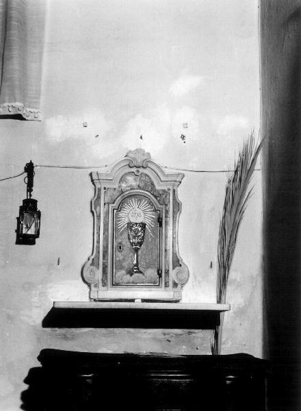 MOTIVI DECORATIVI A VOLUTE (tabernacolo murale, opera isolata) - bottega ligure (prima metà sec. XIX)