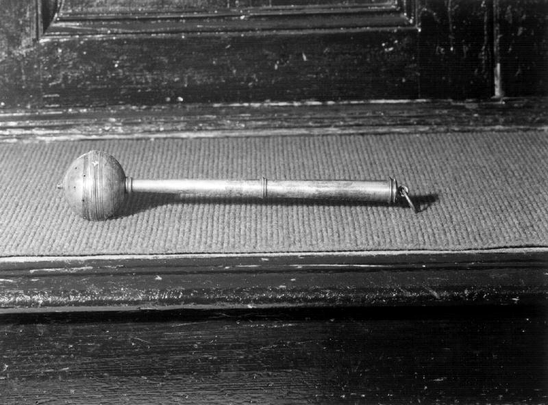 MOTIVI DECORATIVI GEOMETRICI (aspersorio, opera isolata) - bottega ligure (prima metà sec. XVIII)