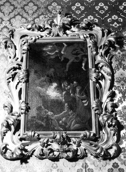 adorazione dei pastori (dipinto, elemento d'insieme) - ambito ligure (seconda metà sec. XVII)