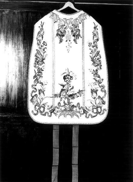 MOTIVO DECORATIVO FLOREALE (pianeta, opera isolata) - manifattura ligure (prima metà sec. XVIII)