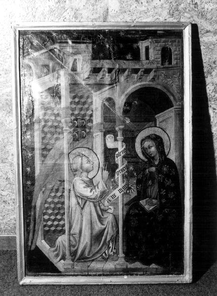 ANNUNCIAZIONE (dipinto, opera isolata) - ambito ligure (seconda metà sec. XIX)