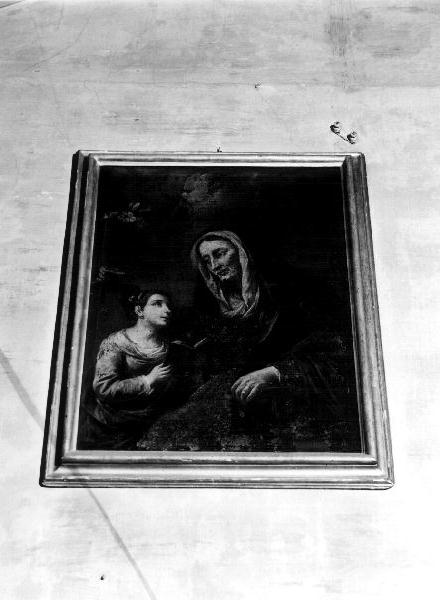 EDUCAZIONE DI MARIA VERGINE (dipinto, opera isolata) - ambito ligure (metà sec. XVII)