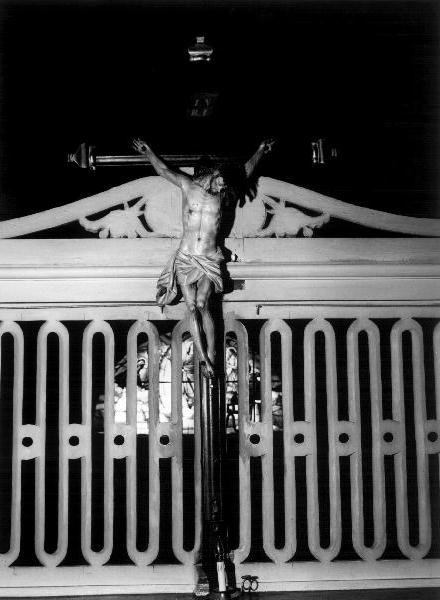 Cristo crocifisso (crocifisso, opera isolata) di Maragliano Anton Maria (cerchia) (prima metà sec. XVIII)