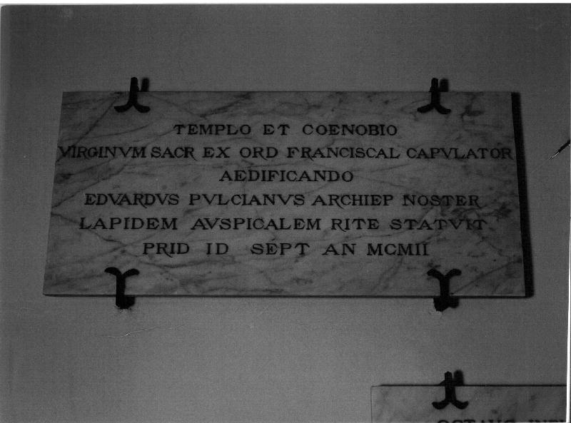 lapide documentaria, opera isolata - bottega ligure (sec. XX)