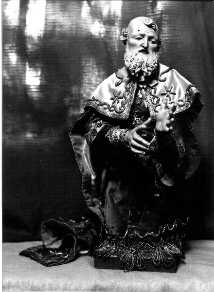 Re Mago (statua da presepio, elemento d'insieme) - PRODUZIONE GENOVESE (prima metà sec. XVIII)
