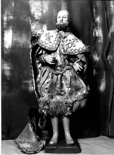Re Mago (statua da presepio, elemento d'insieme) - PRODUZIONE GENOVESE (prima metà sec. XVIII)