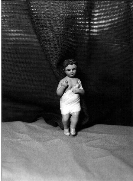 Gesù Bambino (statua da presepio, elemento d'insieme) - PRODUZIONE GENOVESE (fine/inizio secc. XIX/ XX)