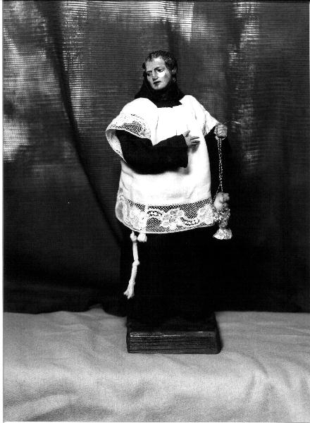 figura maschile (statua da presepio, elemento d'insieme) - PRODUZIONE GENOVESE (sec. XIX)