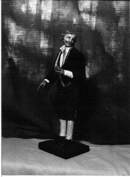 figura maschile (statua da presepio, elemento d'insieme) - PRODUZIONE GENOVESE (sec. XVIII)