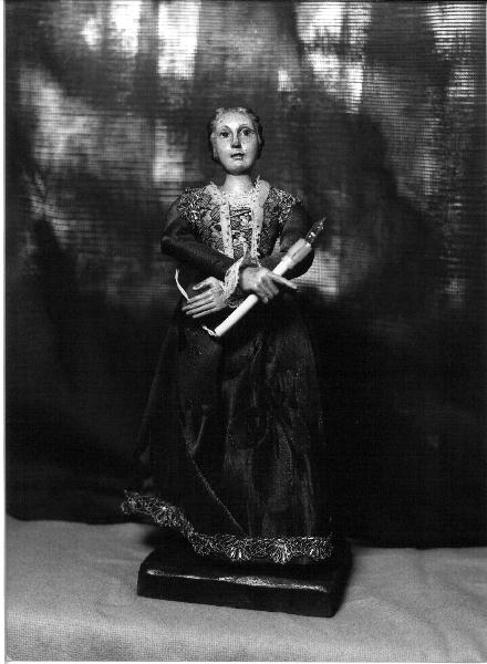 figura femminile (statua da presepio, elemento d'insieme) - PRODUZIONE GENOVESE (sec. XIX)