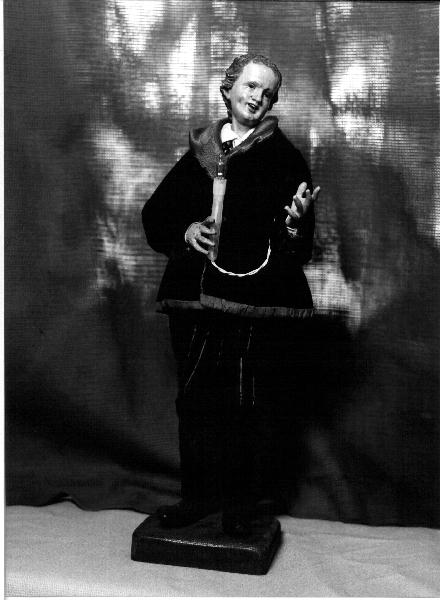 figura maschile (statua da presepio, elemento d'insieme) - PRODUZIONE GENOVESE (sec. XVIII)