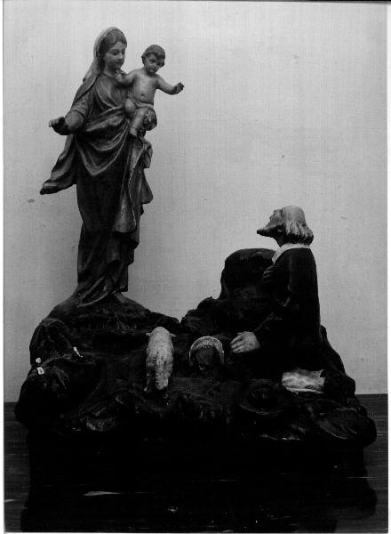 MADONNA DELLA GUARDIA (statuetta devozionale, opera isolata) - bottega ligure (fine/inizio secc. XIX/ XX)