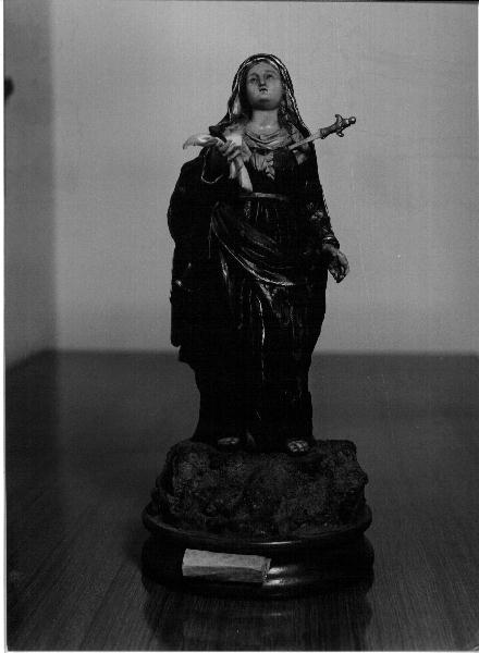 Madonna Addolorata (statuetta devozionale, opera isolata) - PRODUZIONE GENOVESE (sec. XIX)