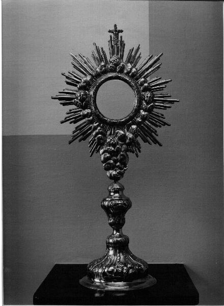 CHERUBINI/ MOTIVI DECORATIVI VEGETALI (ostensorio, opera isolata) - bottega ligure (sec. XIX)