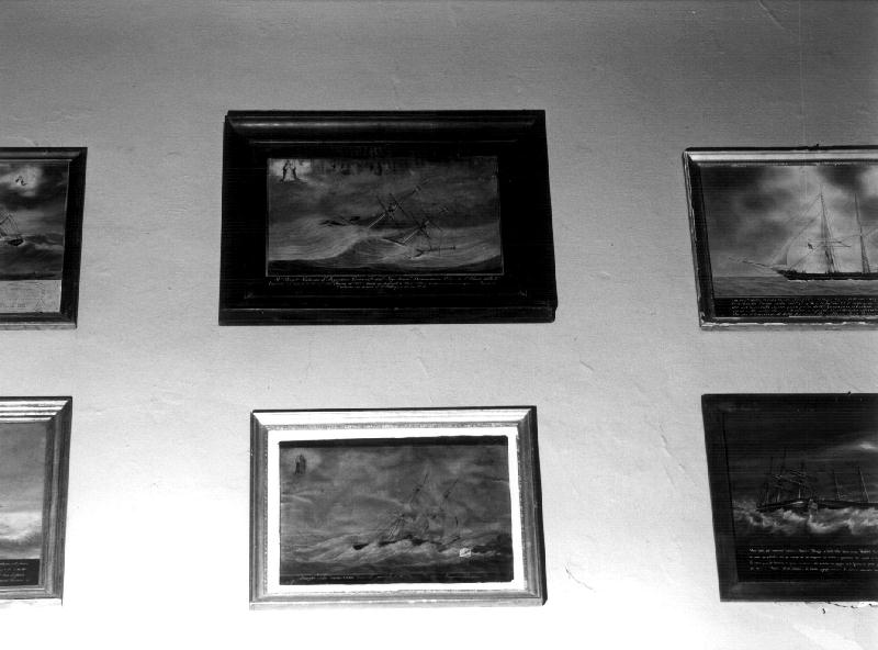 NAUFRAGIO (ex voto, elemento d'insieme) - ambito ligure (seconda metà sec. XIX)