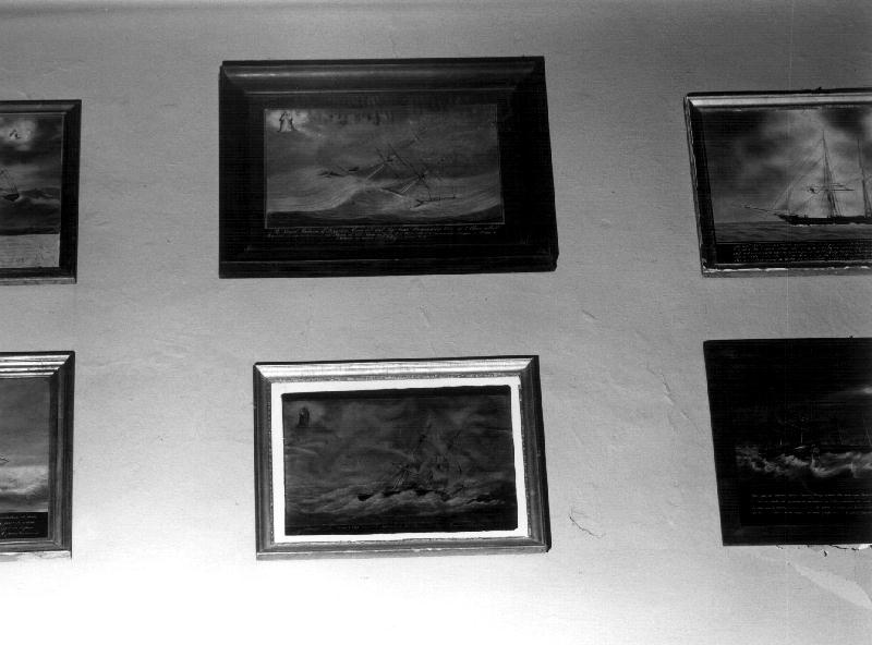 NAUFRAGIO (ex voto, elemento d'insieme) - ambito ligure (seconda metà sec. XIX)