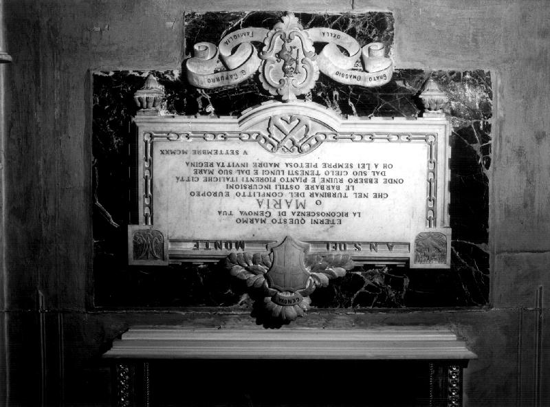 stemma (lapide celebrativa, opera isolata) - bottega ligure (sec. XX)