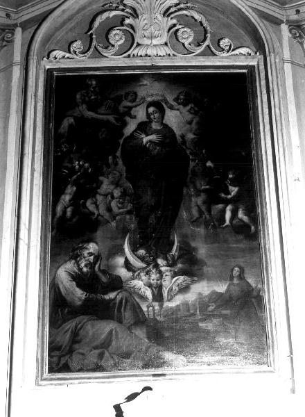VERGINE IMMACOLATA, MADONNA (pala d'altare, opera isolata) di Vassallo Antonio Maria (prima metà sec. XVII)