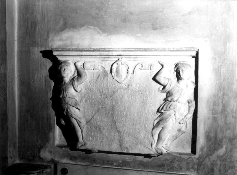 lapide tombale, opera isolata - bottega ligure (sec. XVI)